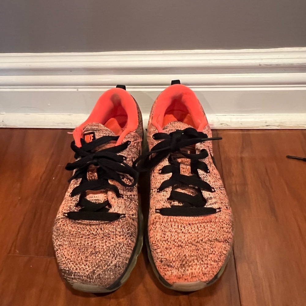 Nike Knit Sneakers in Orange and Black